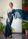 Tew Georgette With Embroidery Work Border Saree